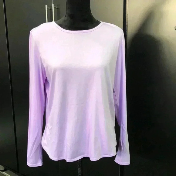 Fabletics Millie Split Back Crossover,semi crop,soft jersey,athletic,casual - Picture 2 of 8